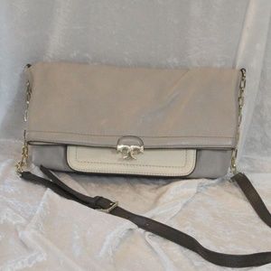 Tory Burch Sammy Multi Color Leather Foldover Bag